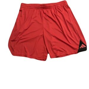 Adidas Men's Bright Red Athletic Shorts